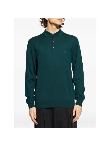 Sweter Etro wełniany z długim rękawem zielony