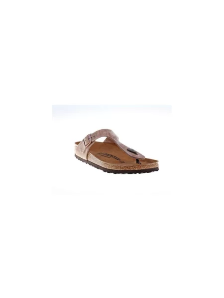 Kožené pantofle Birkenstock hnědé