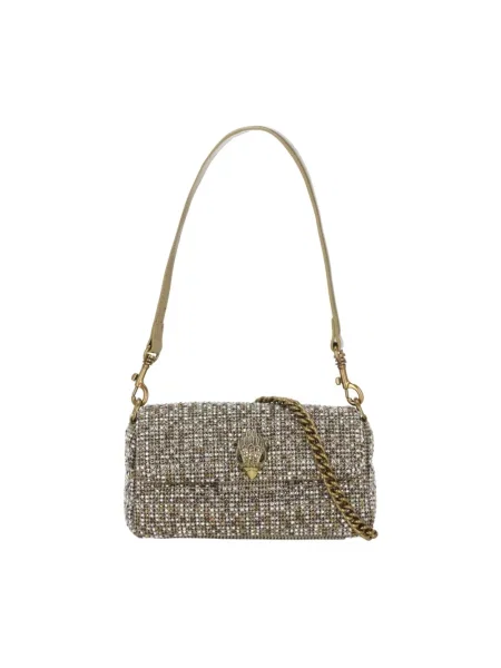 Torebka Kurt Geiger London z twillu żółta