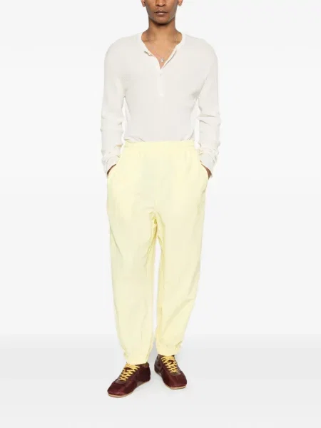 Pantaloni Willy Chavarria cu broderie galben