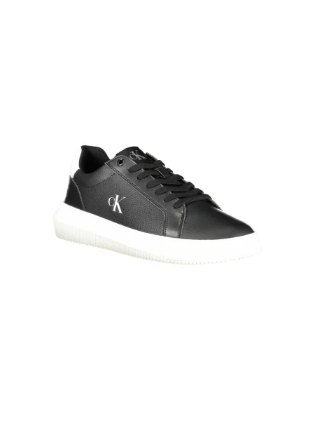Sneakersy Calvin Klein skórzane czarne