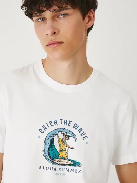 Тениска Medicine с принт бяло