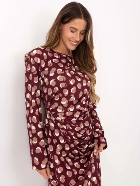 Rochie Rue Paris de costum maro