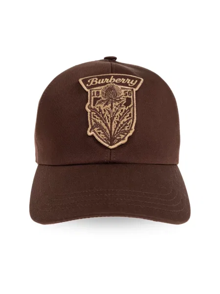 Czapka z daszkiem Burberry brązowa