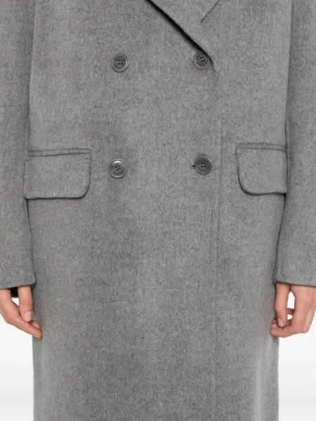 Palton cu două rânduri de nasturi Ermanno Scervino cu două rânduri de nasturi gri