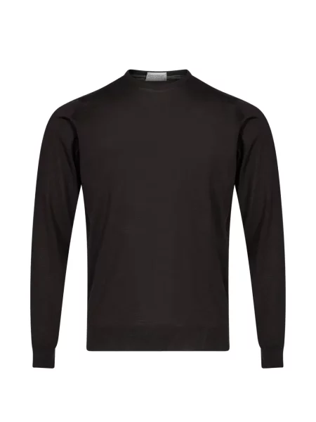 Sweter John Smedley brązowy