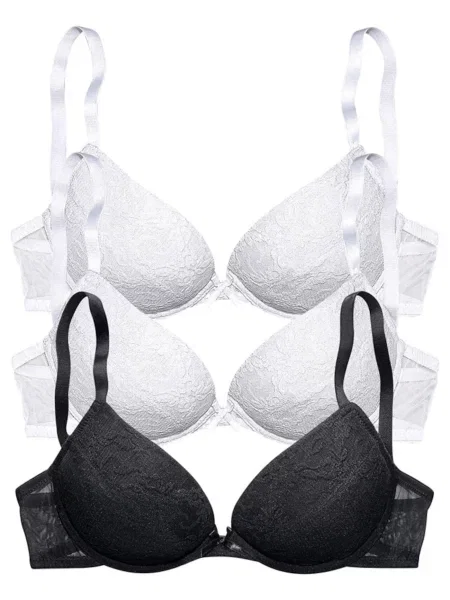 PETITE FLEUR Sutien negru alb