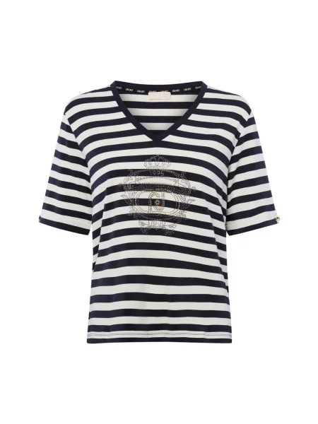 Liu Jo Collection Koszulka Kobiety biały|niebieski w S biała