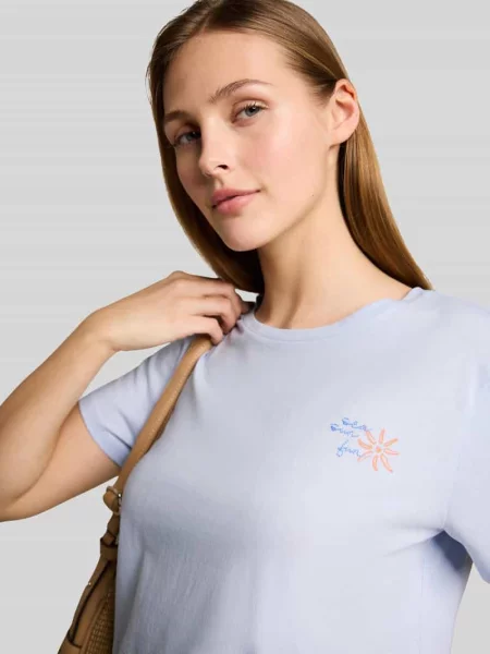 Męski t-shirt o kroju regular fit z czystej bawełny Tom Tailor Denim