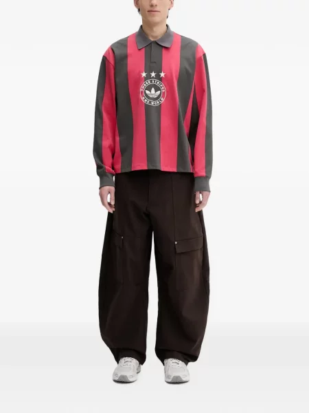 Tricou Adidas cu imagine plasă cu dungi negru