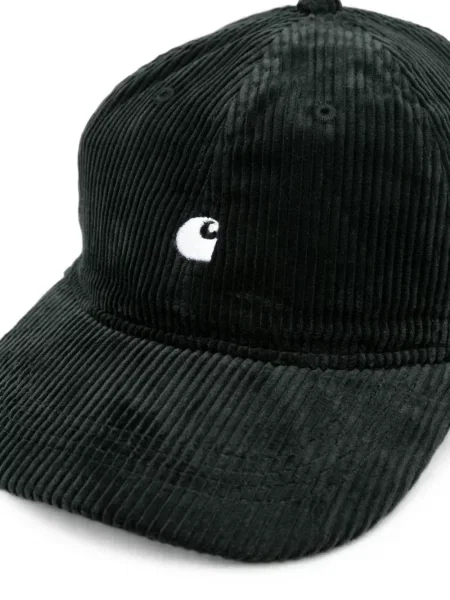 Κασκέτο Carhartt Wip με κέντημα κοτλέ μαύρο