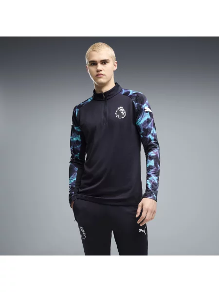 PUMA bluza Premier League Reactivity o wąskim kroju z zamkiem Akcesoria S niebieski