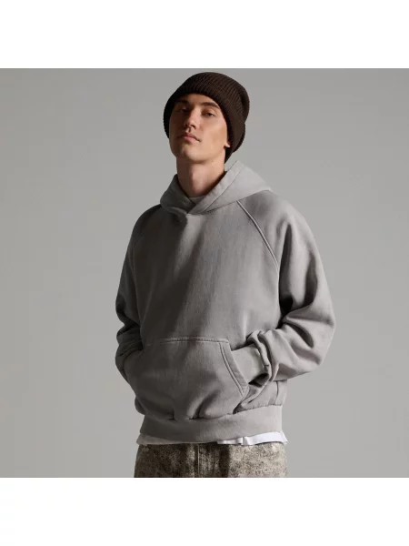 Cropp Худі з вареним ефектом light grey сіре