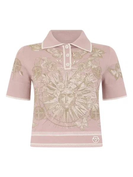 Koszulka polo Philipp Plein różowa