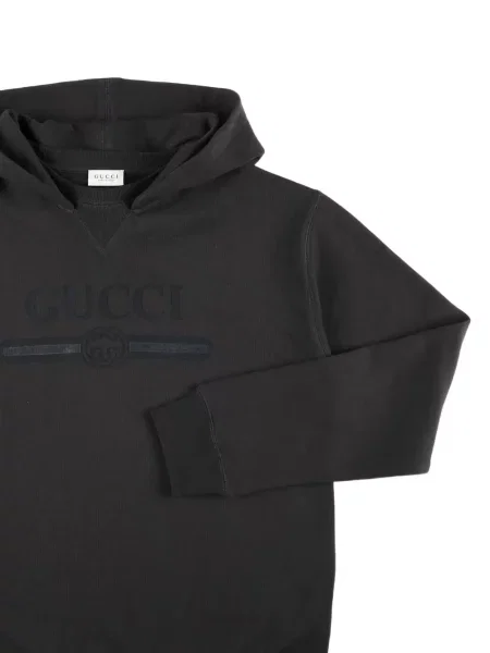 Bluza z kapturem dziecięca Gucci szara