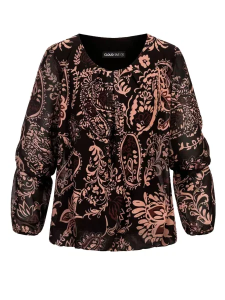 Halenka béžová / hnědá černá