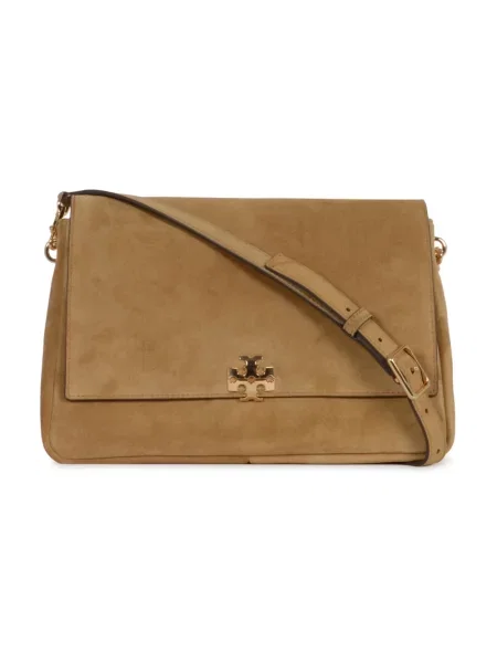 Torebka Tory Burch zamszowa brązowa