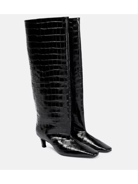 Cizme Toteme din piele negru