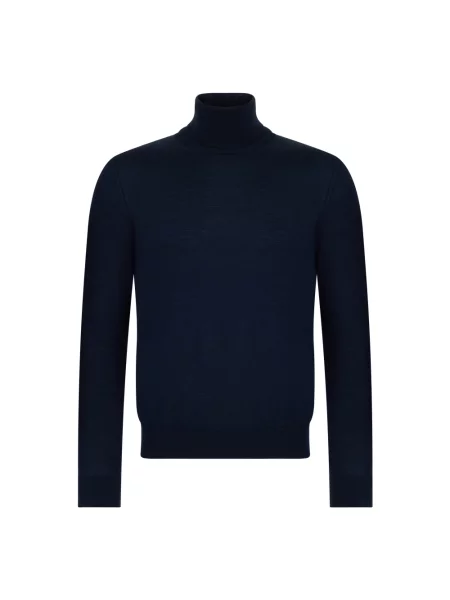 Sweter Roberto Collina niebieski