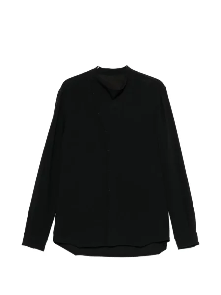 Gulerat cămașă Rick Owens asimetrică negru