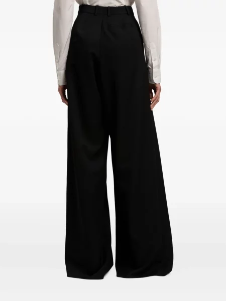 Плисирани панталон Ralph Lauren Collection черно