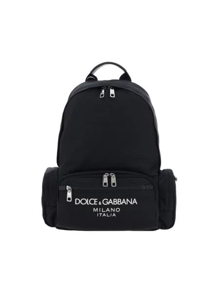 Plecak Dolce And Gabbana z logo czarny