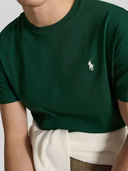 T-shirt o kroju regular fit z czystej bawełny Polo Ralph Lauren zielona