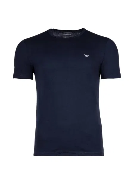Πουκάμισο Emporio Armani με σχέδιο με στρογγυλή λαιμόκοψη λευκό
