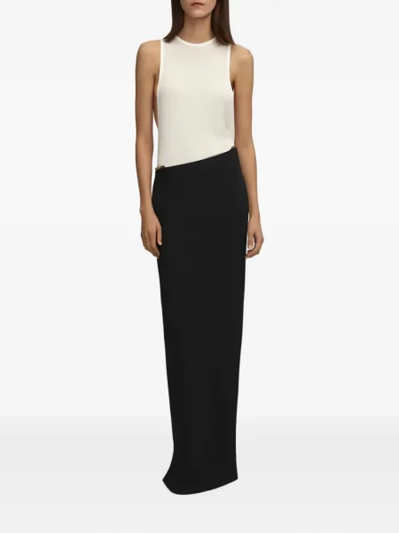 Top Brandon Maxwell din jerseu alb