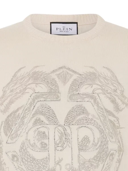 Pulover Philipp Plein alb