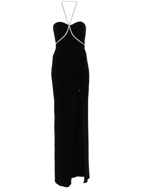 Rochie maxi Nissa de cristal de costum negru