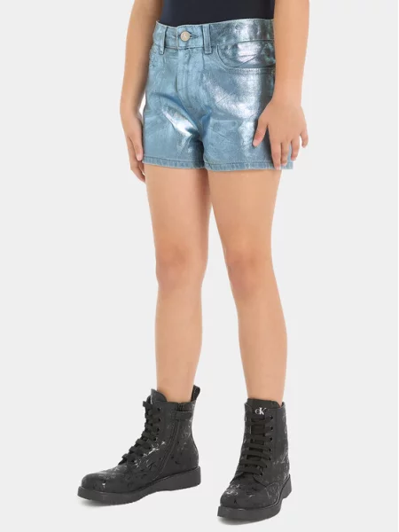 Calvin Klein Jeans Medžiaginiai šortai mėlyna