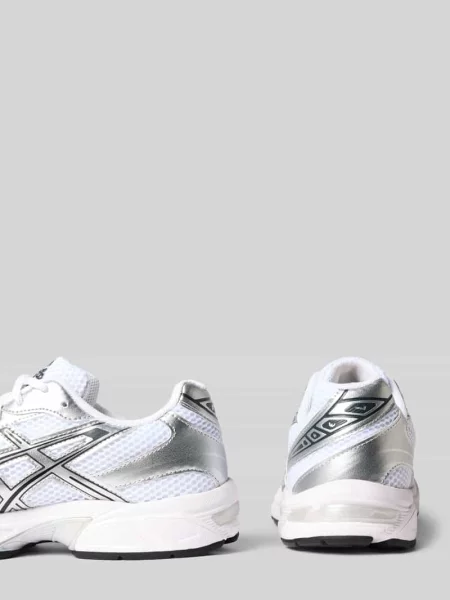 Sneakersy z obszyciem w kontrastowym kolorze Asics białe