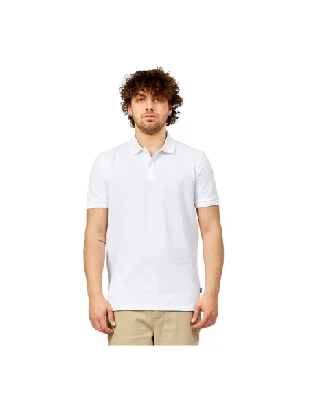 Koszulka polo Boss Black biała