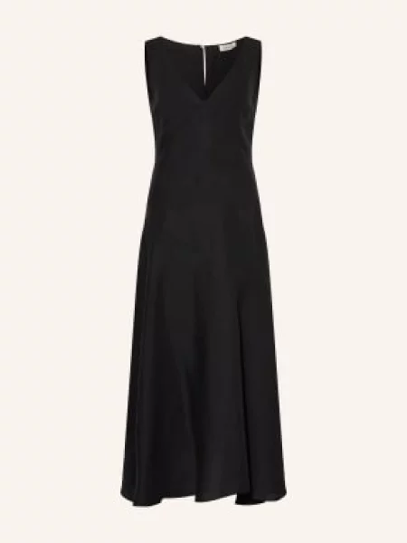 Arkitaip Sukienka Lniana Athena schwarz czarna