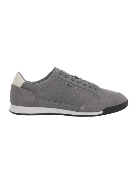 Sneakersy Boss zamszowe szare