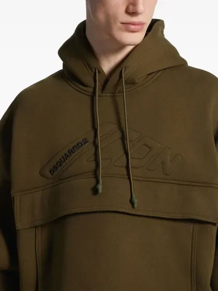 Hanorac cu glugă Dsquared2 verde