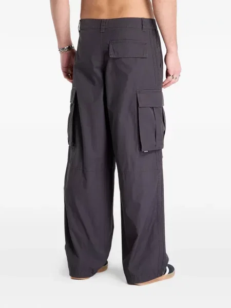 Spodnie cargo Adidas w paski klasyczne do biegania czarne