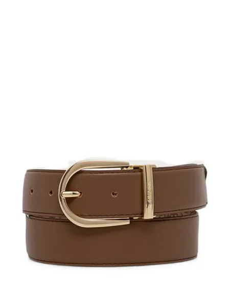 Reversibil curea Guess cu imagine maro