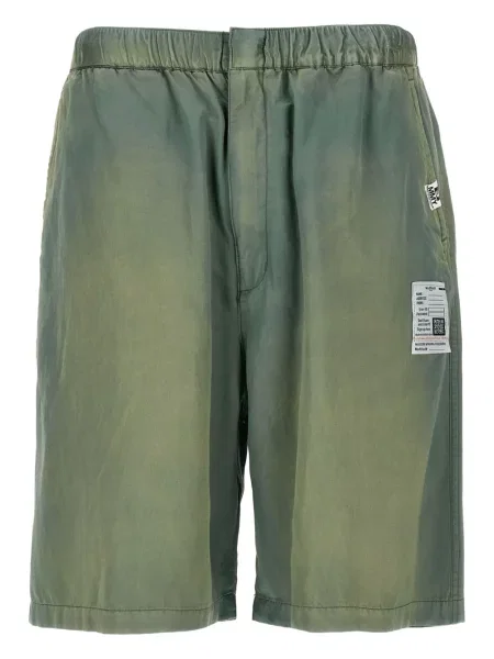 Bermude Maison Mihara Yasuhiro din satin verde