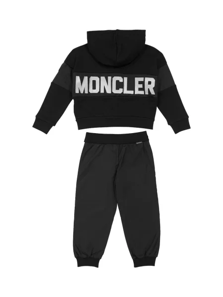 Trenirka Moncler Enfant z avtogramom črna