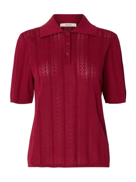 SELECTED Tricou SLFTOLEDO vin roșu