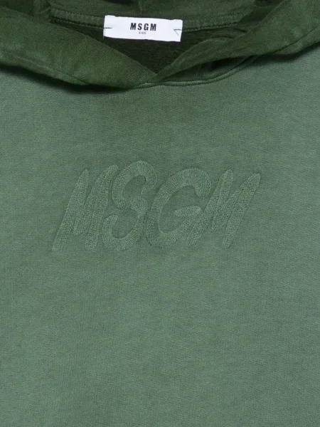 Bluza z kapturem dziecięca Msgm zielona