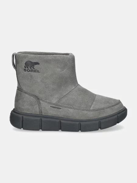 Semišové snehule Sorel SOREL EXPLORER III SLIP sivá