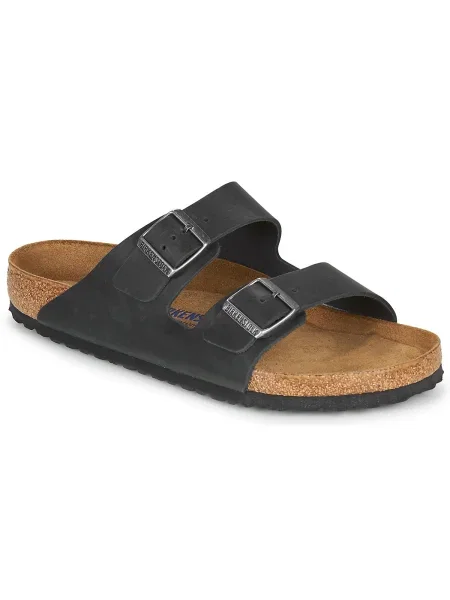 Kožené šľapky Birkenstock čierna