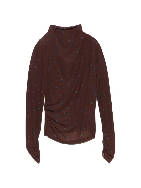 Tricou Bimba Y Lola cu model floral albastru