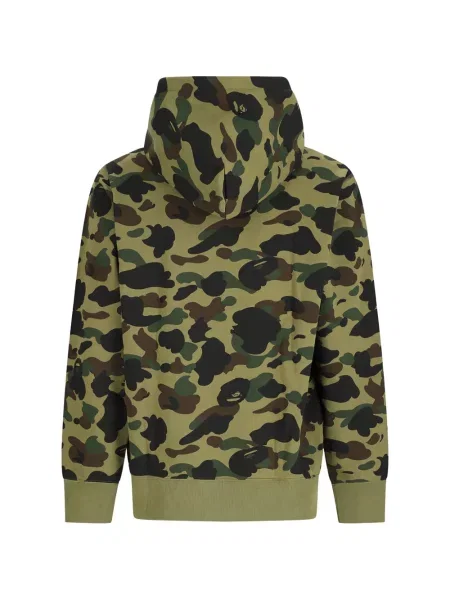 Hanorac cu glugă A Bathing Ape® cu imagine verde
