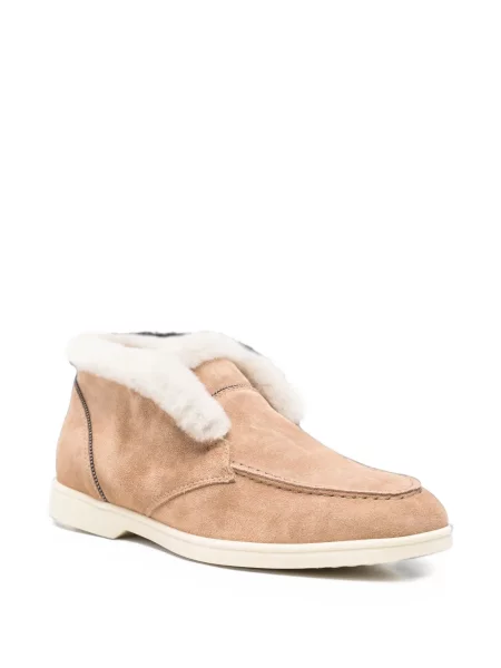 Pantofi loafer Doucal's din piele de căprioară