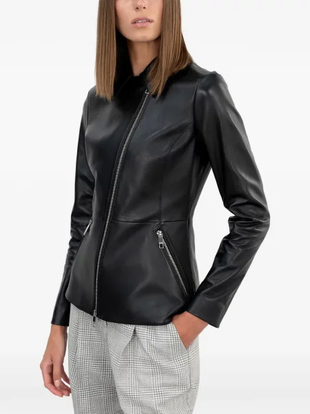 Geanta de piele Boss negru