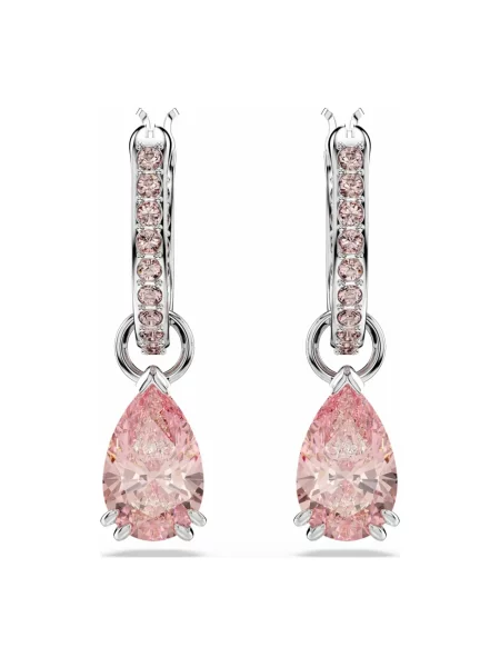 Kolczyki Swarovski różowe
